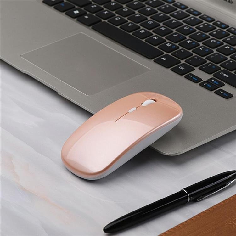 Maus wireless AK211C, RGB, Bluetooth 2.4GHz, rose gold