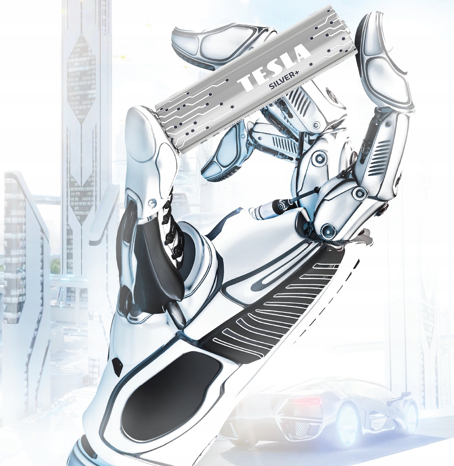 Bateri alkalike TESLA Silver+, AA LR6, 1.5V, set 4 copë