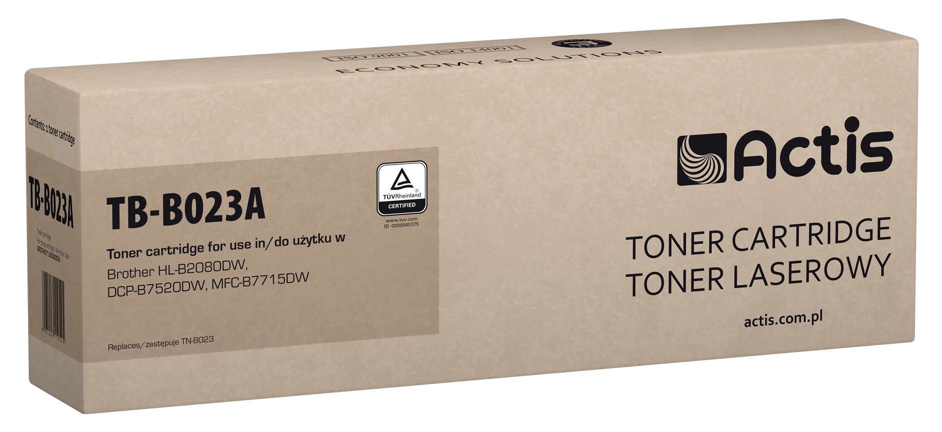 Toner printeri Factis TN-B023, 2000 faqe, i zi