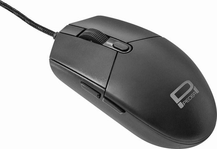 Mouse Pedea FirstOne, optik 2400dpi, me kabllo USB, i zi