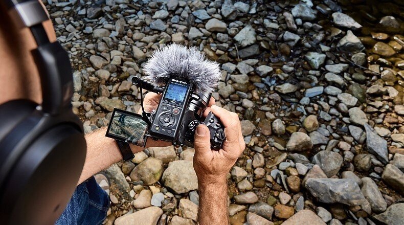 Regjistrues zanor OM System LS-P5 Videographers Kit, PCM linear, Bluetooth, i zi