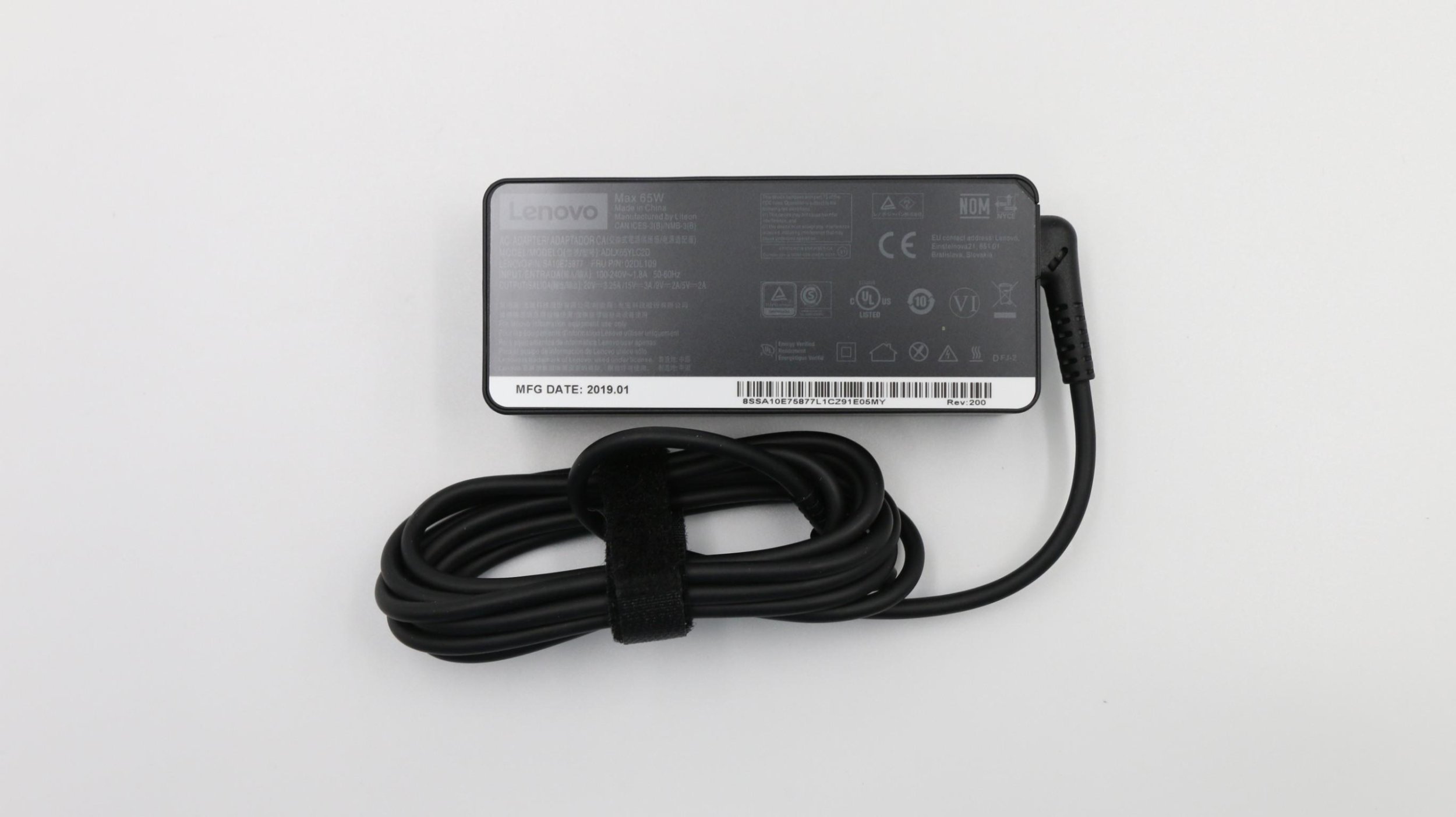 Karikues laptopi Lenovo Liteon 02DL109, 65W, origjinal, i zi