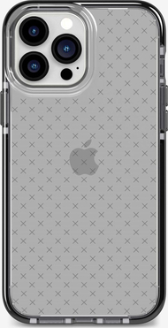 Mbështjellës telefoni Tech21 Evo Check T21-8966, për iPhone 13 Pro Max, smokey black gjysmë transparent