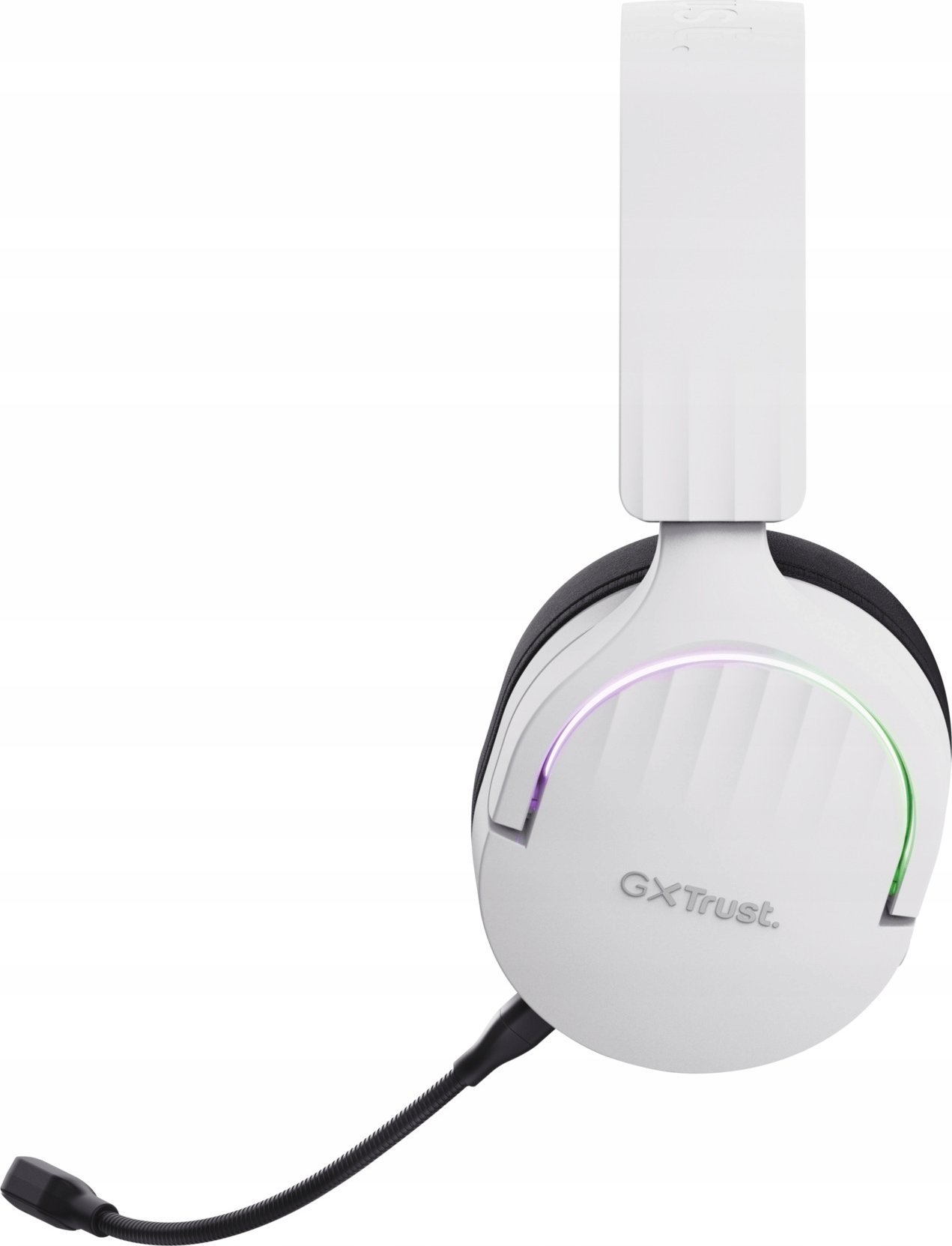 Kufje gaming Trust GXT 491W Fayzo, me kabllo dhe pa kabllo, USB C dhe Bluetooth, të bardha dhe të zeza
