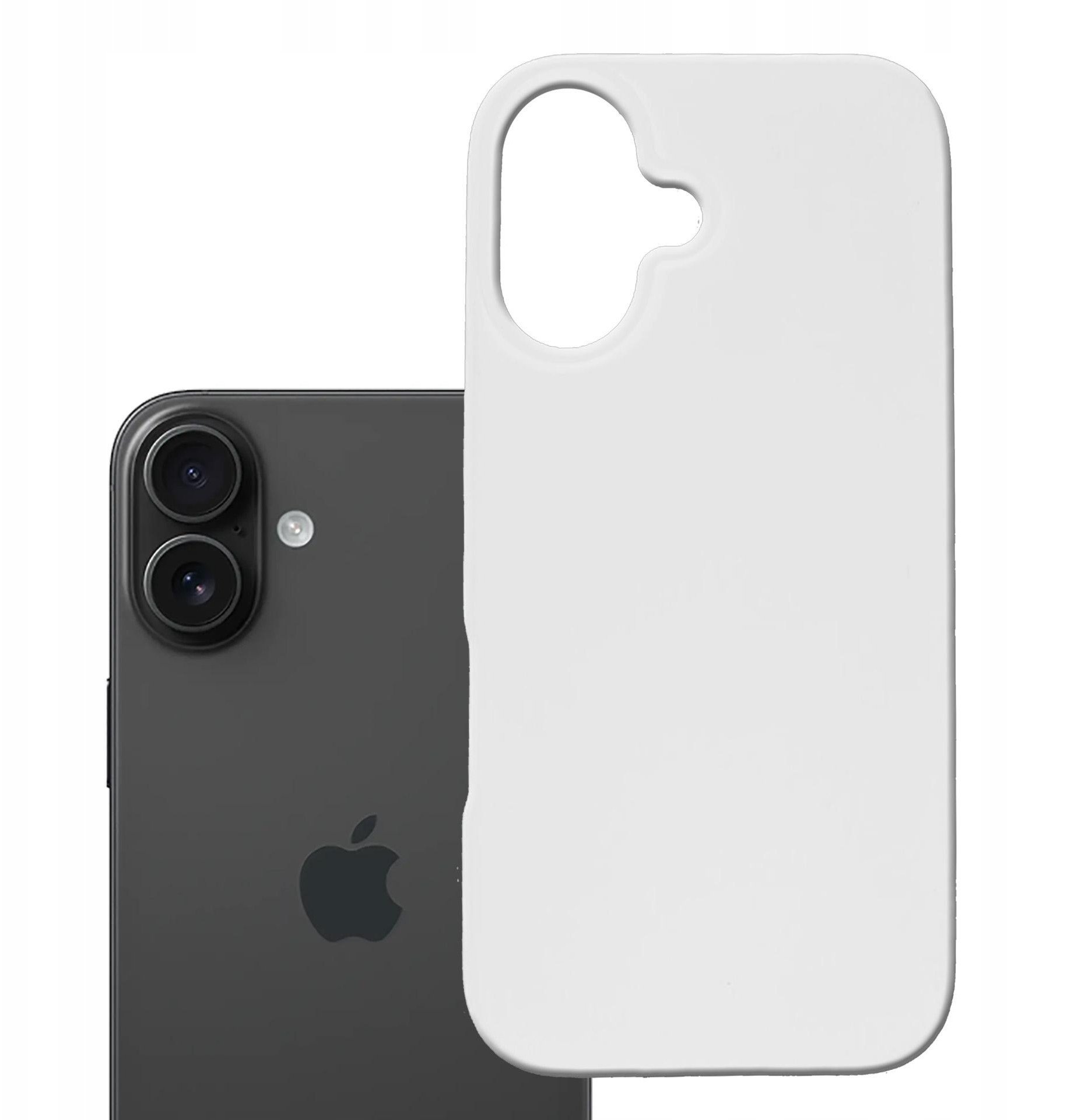 Mbulesë telefoni 3MK Hardy MagSilicone për Apple iPhone 16 Plus, silikon, MagSafe, e bardhë