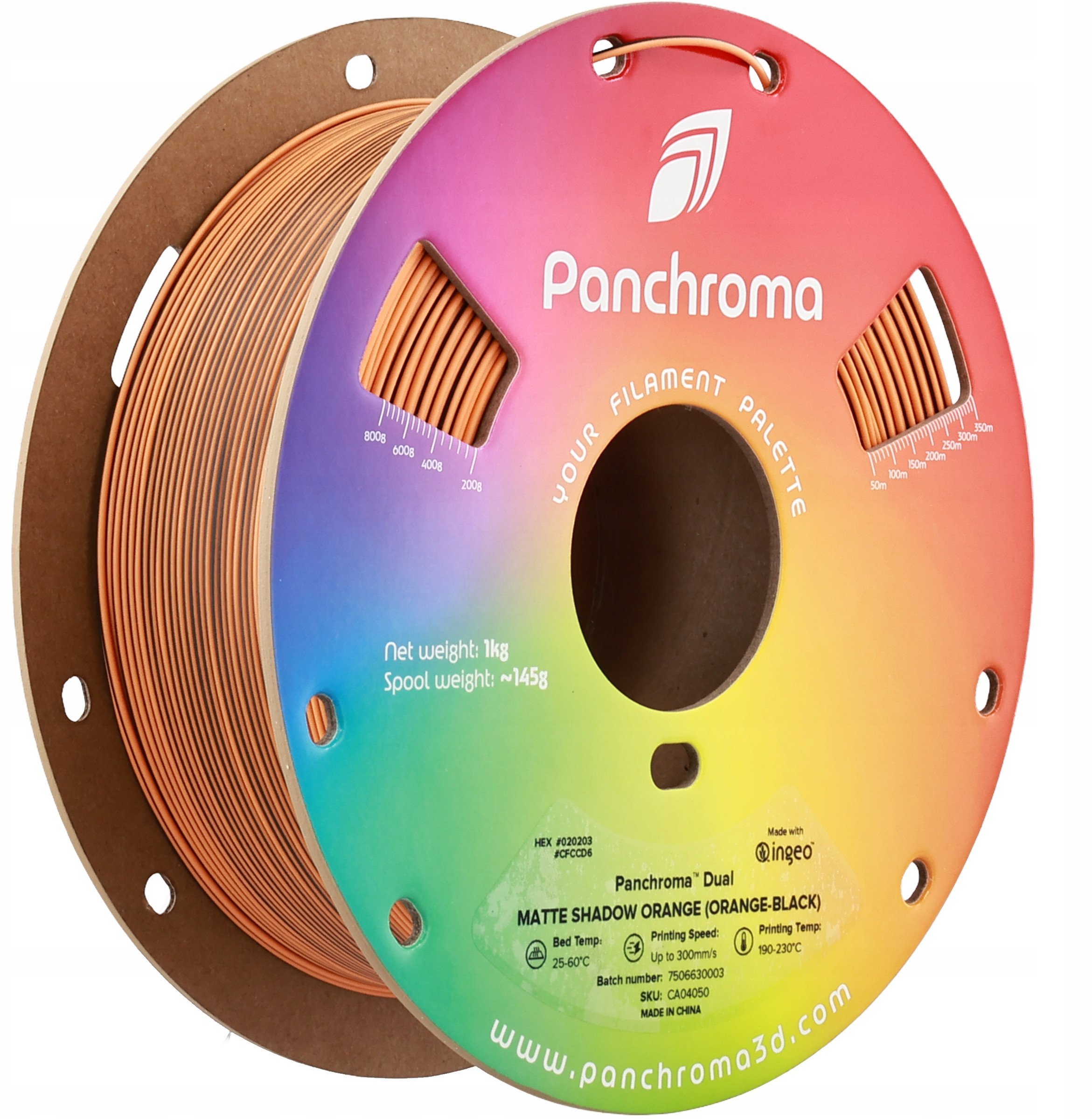 Filament 3D Polymaker Panchroma Dual Matte PLA, 1.75mm, shumëngjyrësh, mat