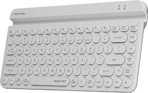 Tastierë A4Tech FStyler, wireless, US, e bardhë