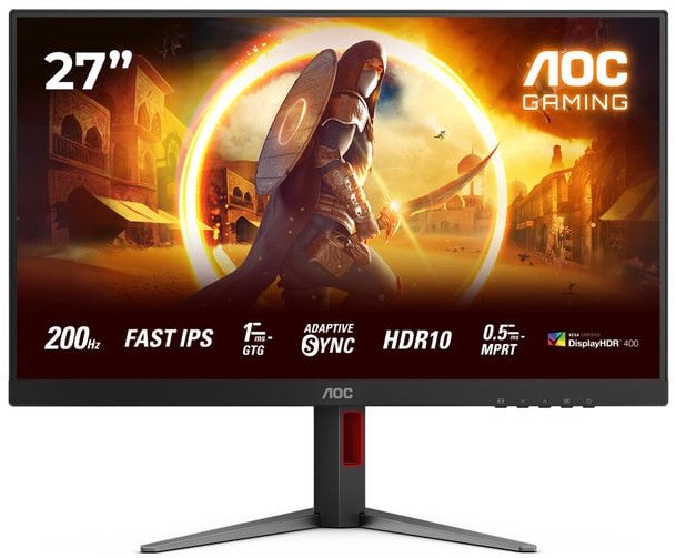 Monitor AOC G4 27G4HA, 27", Full HD, i zi e kuqe