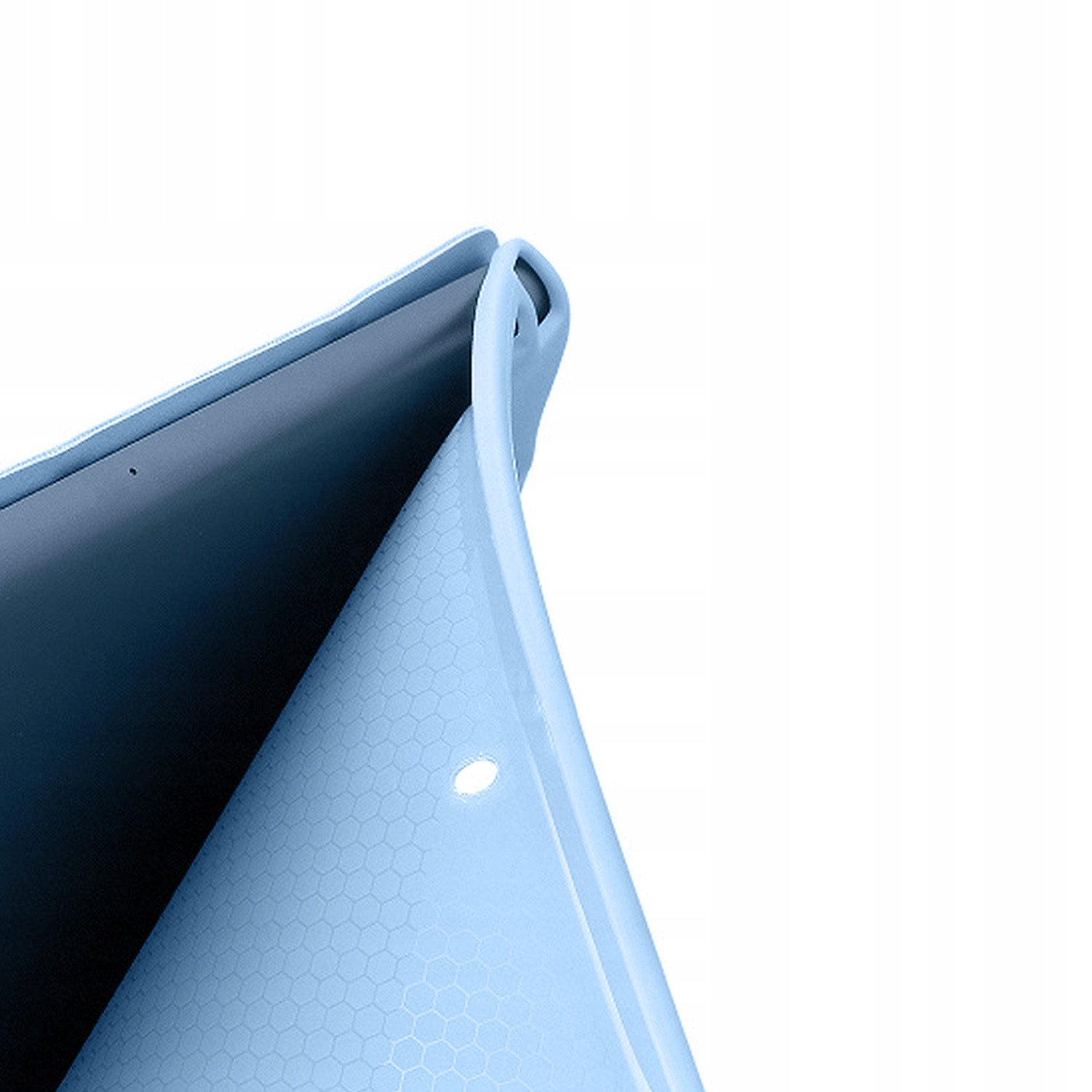 Këllëf trifold për tablet Apple iPad Pro 11 Gen 5 2024, mbyllje magnetike, funksion auto sleep wake, blu