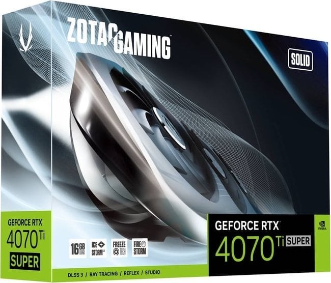 Kartelë grafike Zotac Gaming GeForce RTX 4070 Ti SUPER Solid OC16GB GDDR6X