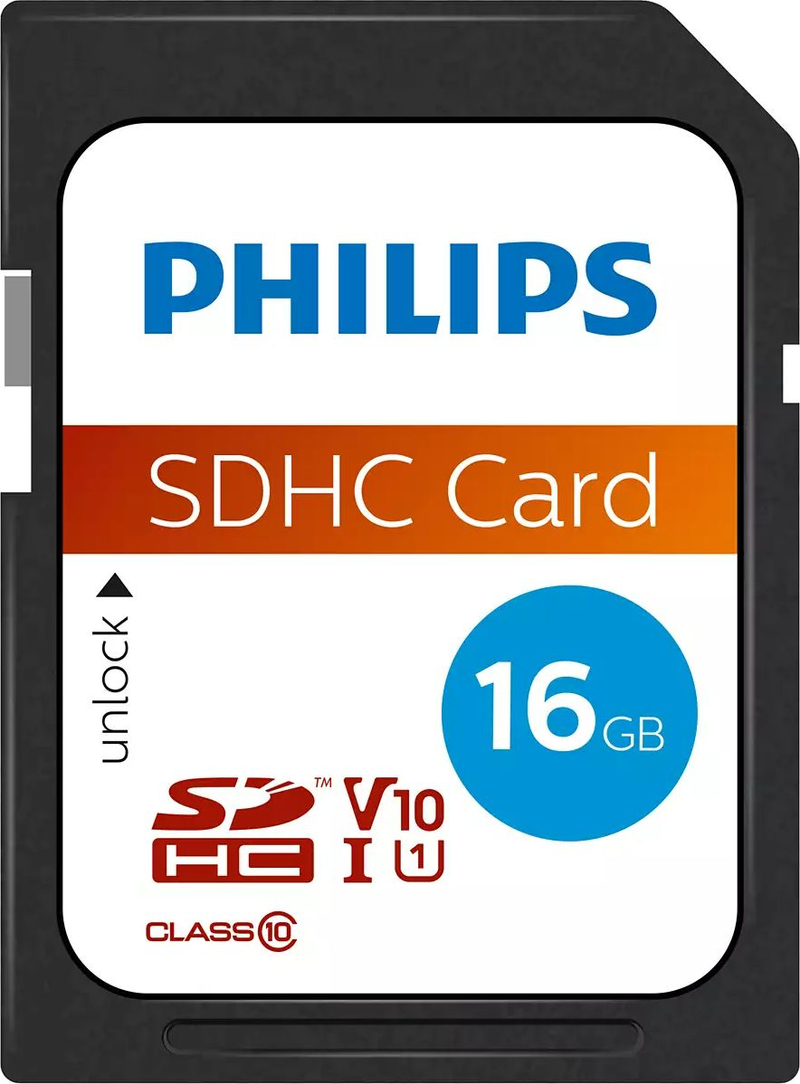 Kartë memorie Philips SDHC, 16GB, Class 10 UHS I V10