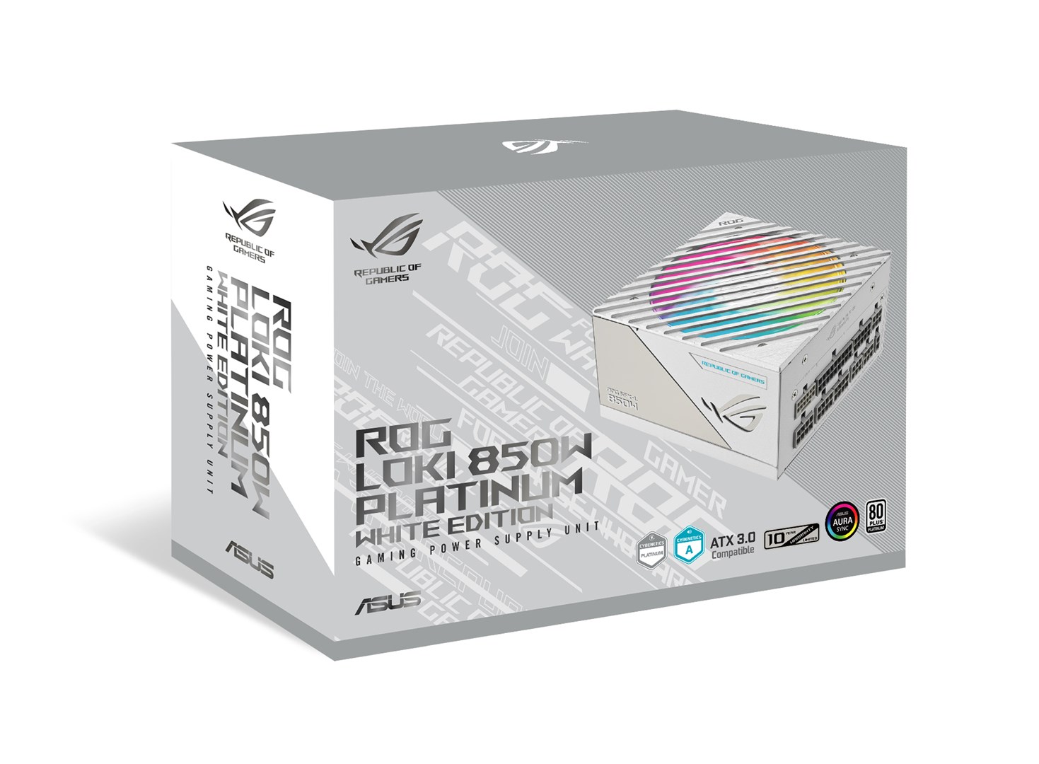 Furnizues energjie ASUS ROG Loki White Edition, 850W, 80 PLUS Platinum, i bardhë