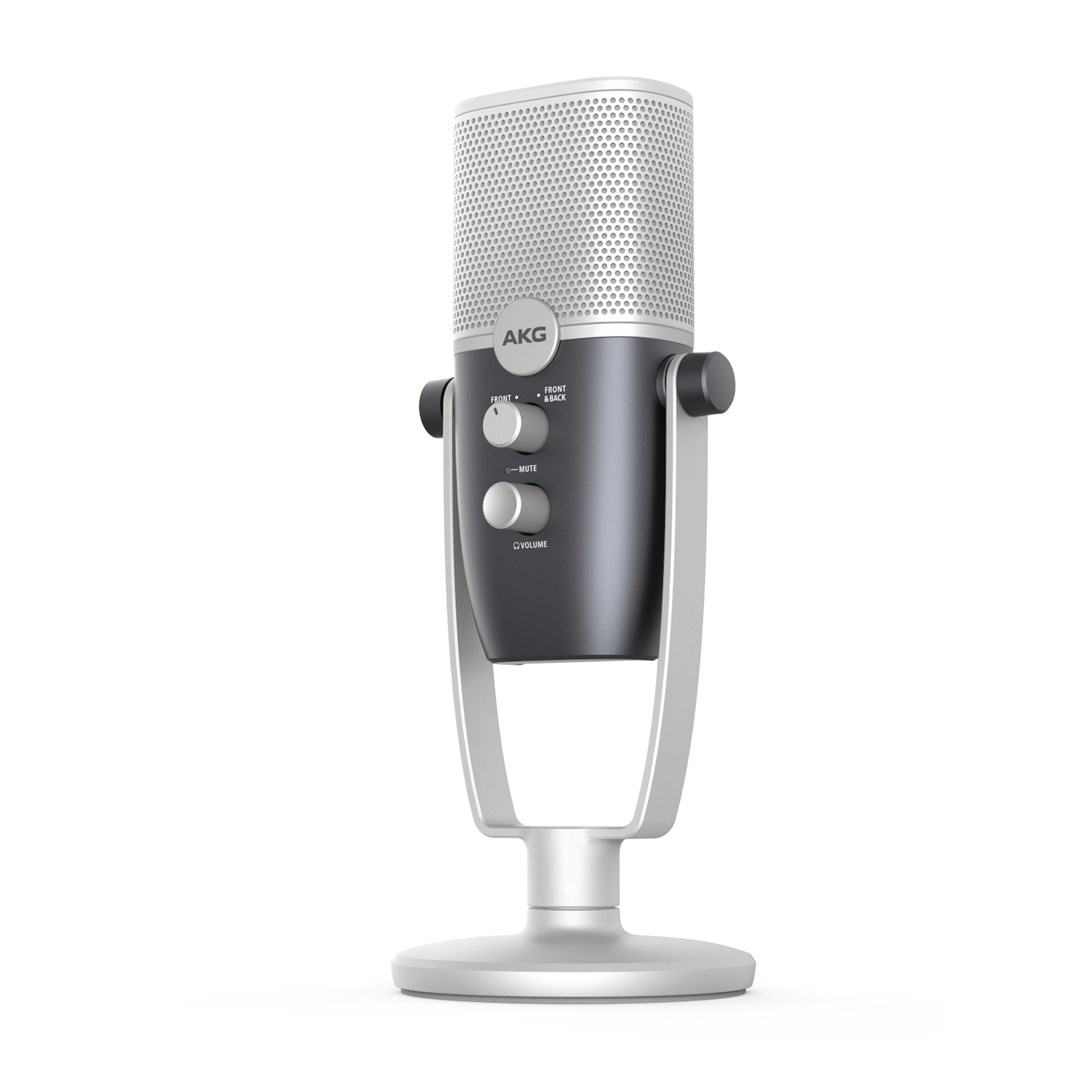 Mikrofon USB AKG Ara Blue Silver, kondensator, 24 bit 96kHz, argjendtë kaltëroshe