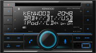 Radio makine Kenwood DPX-7300DAB, Dual Din, DAB+, Bluetooth, e zezë
