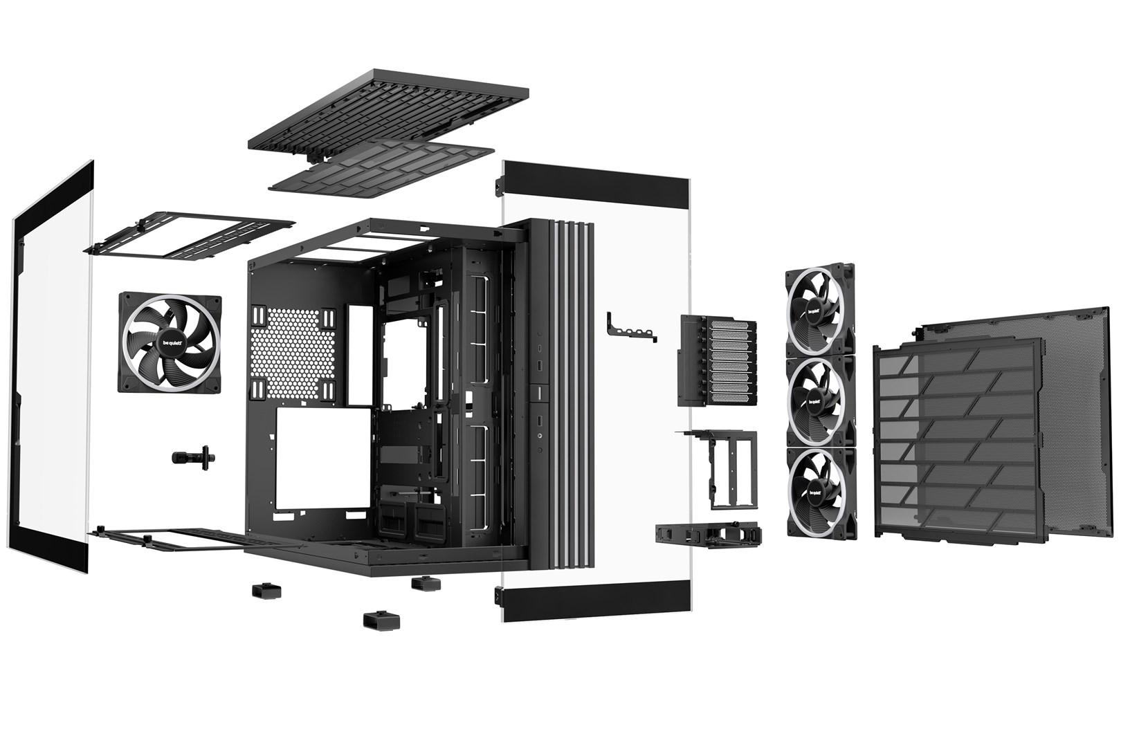 Kulle PC Be Quiet Light Base 900 FX, Full Tower E-ATX, ARGB, xham i temperuar, e zezë