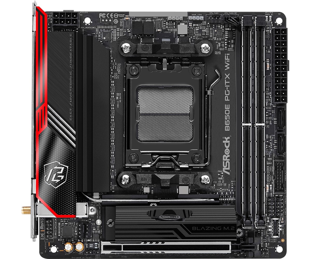 Pllakë amë Asrock B650E PG-ITX WiFi AMD B650 Socket AM5 mini ITX