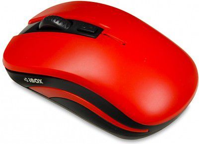 Maus iBOX LORIINI, wireless, USB, i zi dhe i kuq
