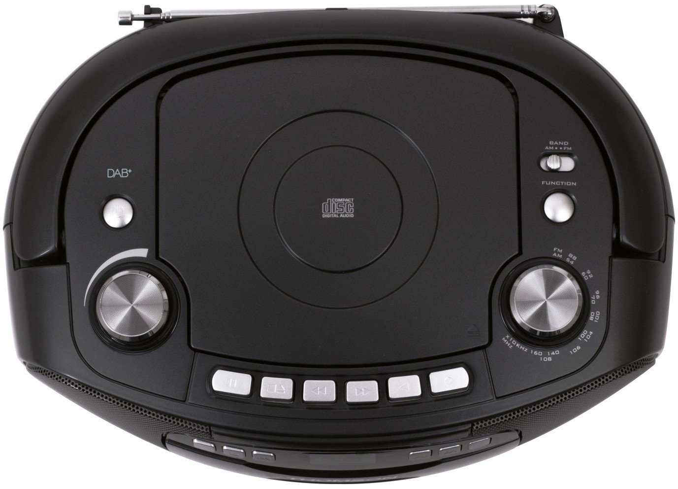 Radio CD kasetofon Rk200dabcd, FM, portativ, i zi