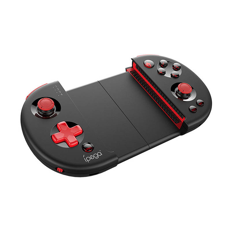 Gamepad Bluetooth Red Knight, për Android iOS Windows, me mbajtës telefoni, i zi e kuqe