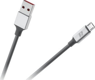 Kabllo USB Rebel RB-6010-200-B, USB A në micro USB, 2 m, gri