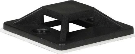 Mbajtëse kabllosh Lanview LVT-CABLEMOUNT-50B, vetëngjitëse, set 50 copë, e zezë