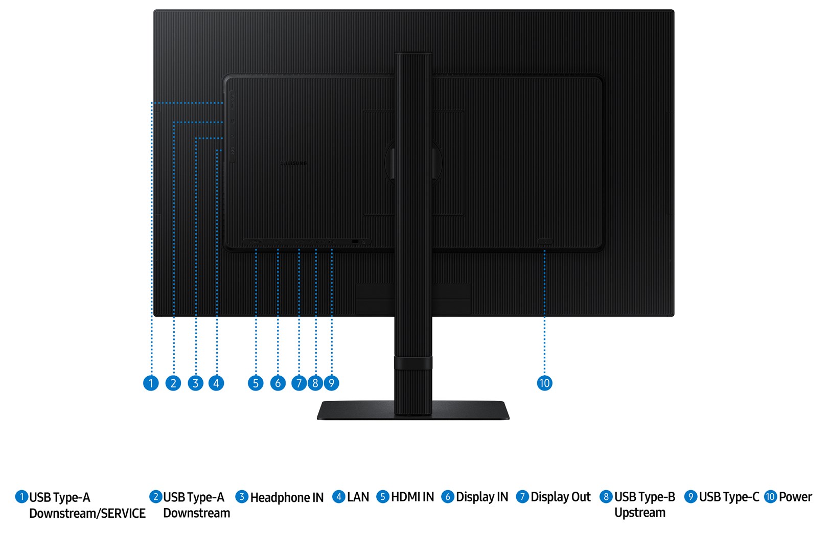 Monitor Samsung S60UD computer, 27", 2560 x 1440, 100 Hz, i zi