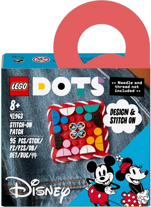 Set LEGO® DOTS 41963 Patch Mickey Mouse and Minnie Mouse