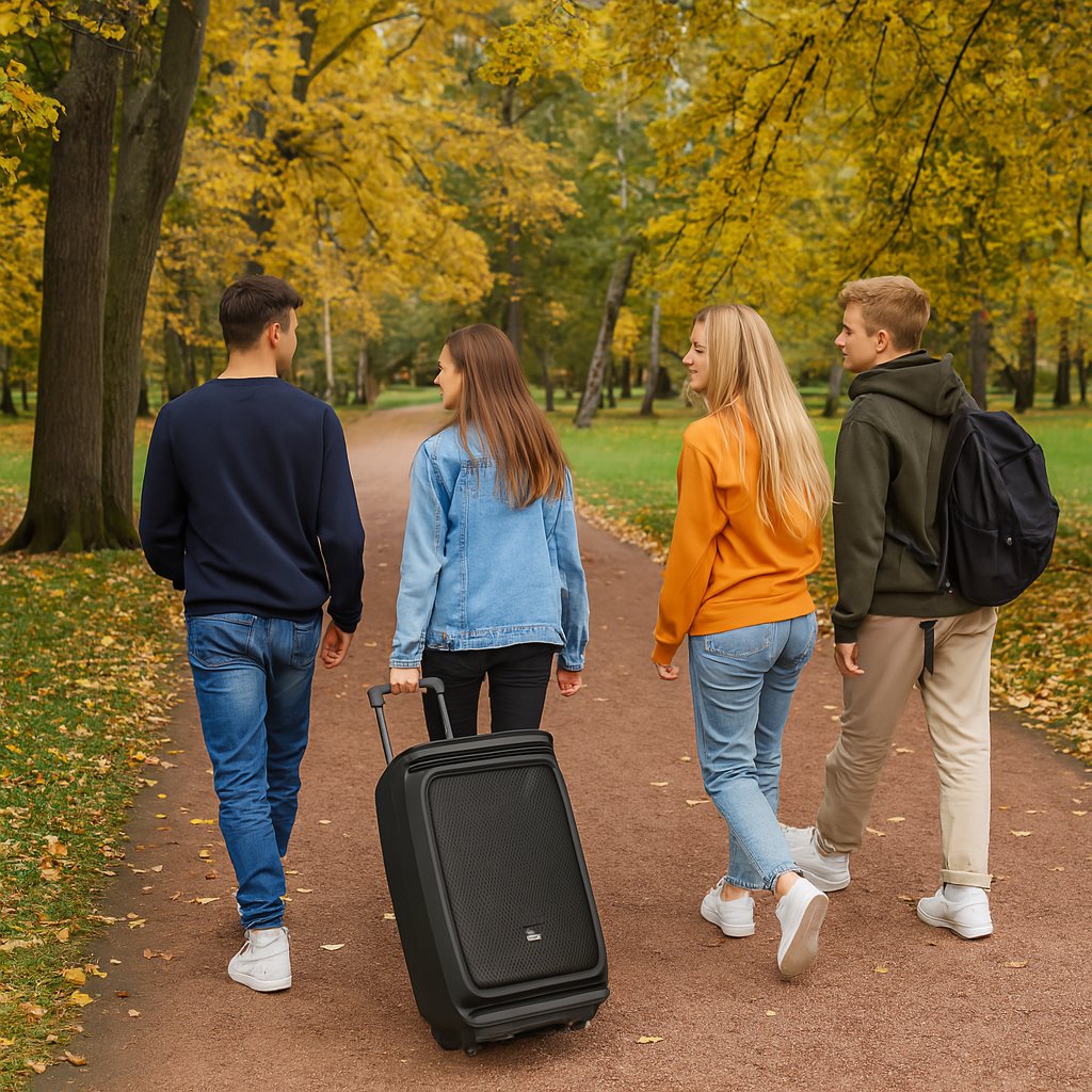 Boks aktiv portativ V-TONE OrionX 14 ACCU, 135W, Bluetooth 5.0, me RGB LED