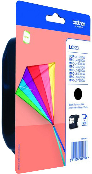 Ngjyrë për printim Brother LC-223BK, e zezë