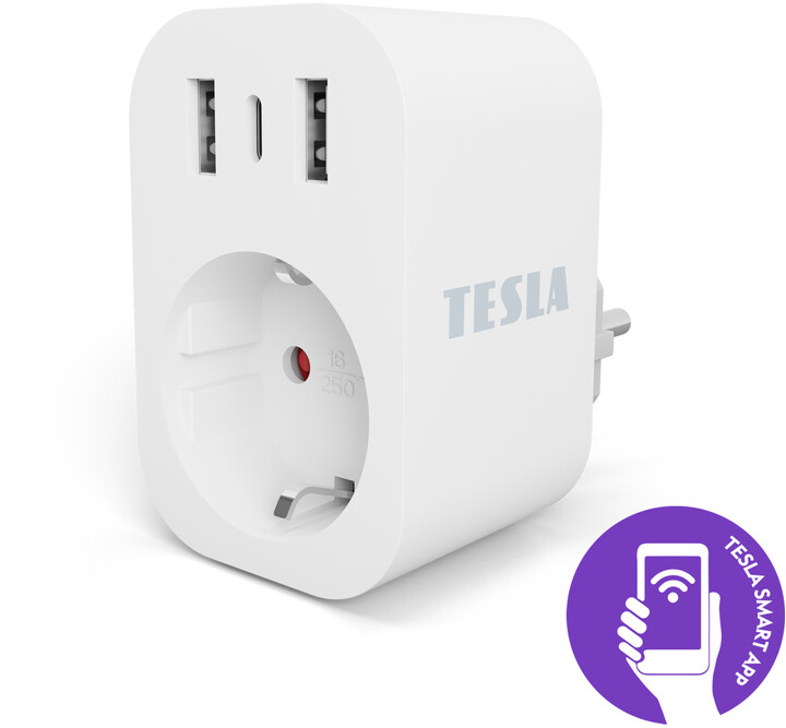 Prizë Tesla Smart Plug SP300 3 USB
