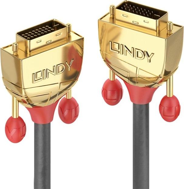 Kabllo DVI Lindy DVI D në DVI D, 3m, e zezë