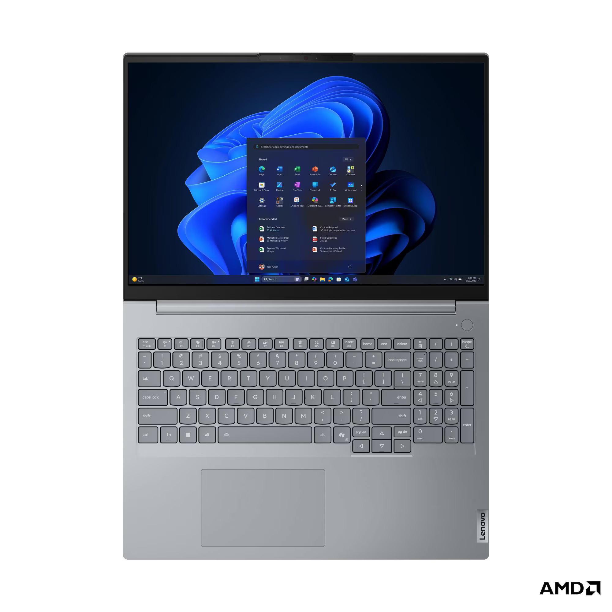 Laptop Lenovo Thinkbook 16 G9 AHP, 16", AMD Ryzen 7 250, 2x 16GB SODIMM, 1TB SSD, AMD Radeon 780M Graphics, i hirtë