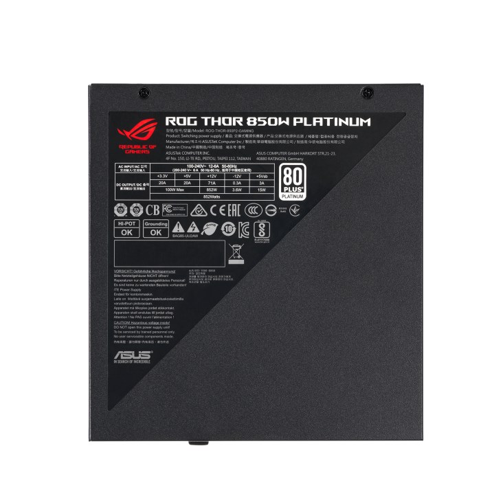 Burim energjie ASUS ROG THOR 850W Platinum II, 20+4 pin ATX, 850 W