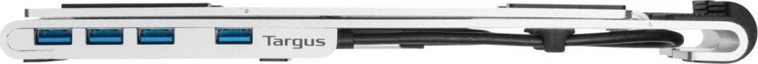 Mbajtëse laptopi Targus Portable Laptop Stand, me USB hub, alumini, gri