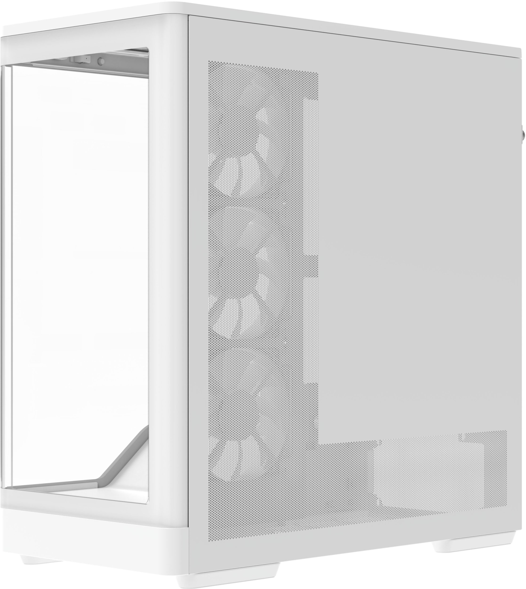 Kabinet kompjuteri Aerocool P500A Mid Tower, ATX, xham i kalitur, i bardhë