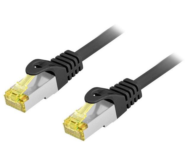 Мрежен кабел Equip Patch Cable Cat6A Outdoor, S/FTP, 1m, црн