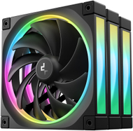 Вентилатори за компјутер Deepcool FL14 3IN1, 140mm, сет 3 парчиња, црни