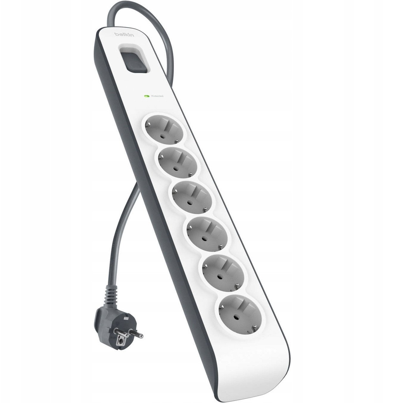Prizë Belkin Power Strip, 6 dalje, kabllo 2 m, e bardhë