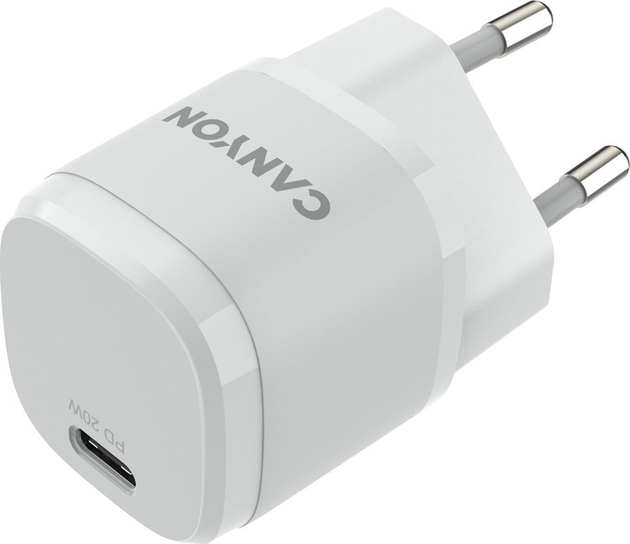 Полнач Canyon CNE-CHA20W05, 20W, USB и USB C, бел