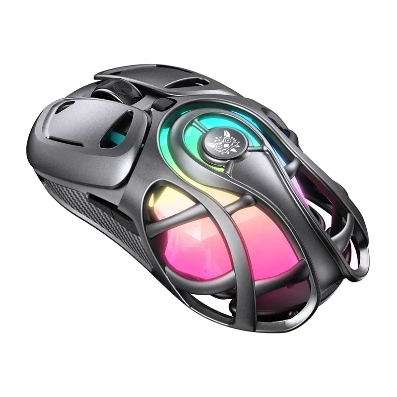 Maus gaming ONIKUMA DM02, RGB, ergonomik, gri