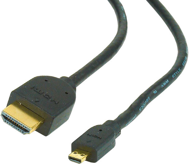 Kabllo Gembird CABLEXPERT, HDMI - Micro HDMI, 1.3, M/M, e mbrojtur, 1.8m, e zezë