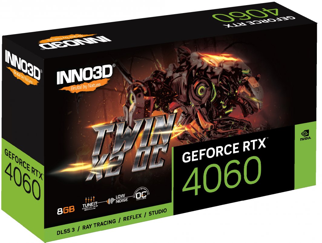 Kartelë grafike Inno3D GeForce RTX 4060 Twin X2 OC 8GB GDDR6