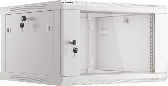Kabinet muri Lanberg WF01-6606-10S, 19", 6U, gri