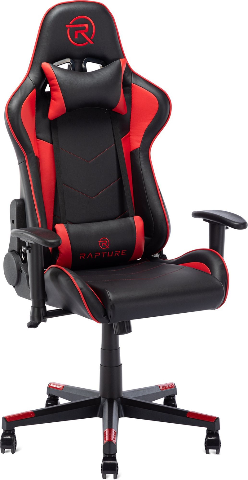 Karrige lojërash Rapture NEST, ergonomike, deri 120 kg, e kuqe e zezë