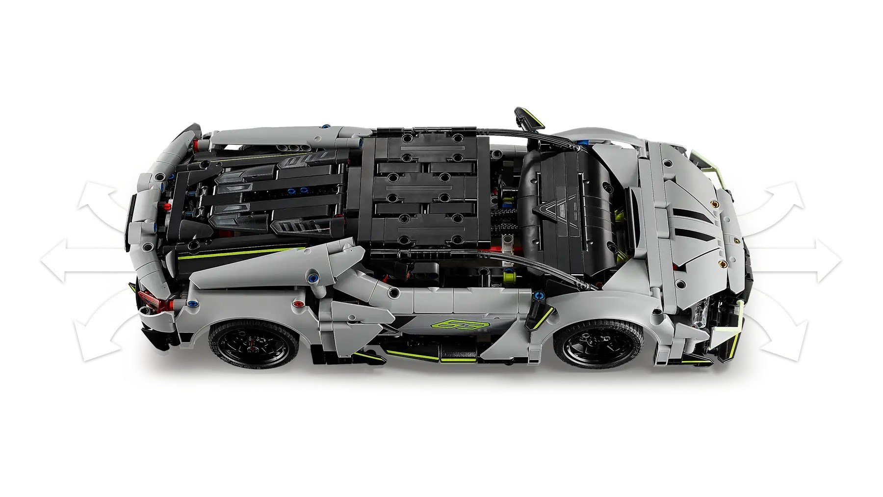 Set ndërtimi LEGO Technic 42214 Lamborghini Supercar, mbi 1000 pjesë, 10+ vjeç, shumëngjyrësh
