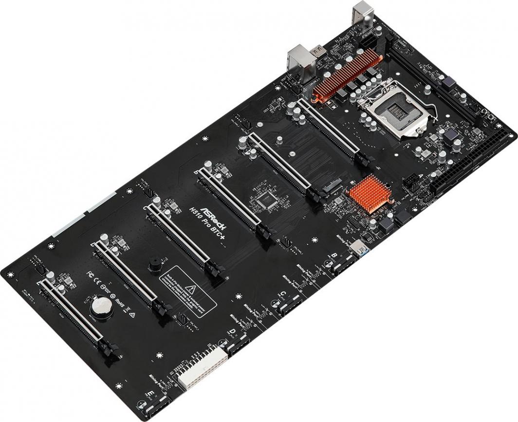 Pllakë amë ASRock H510 PRO BTC+, 32 GB, e zezë