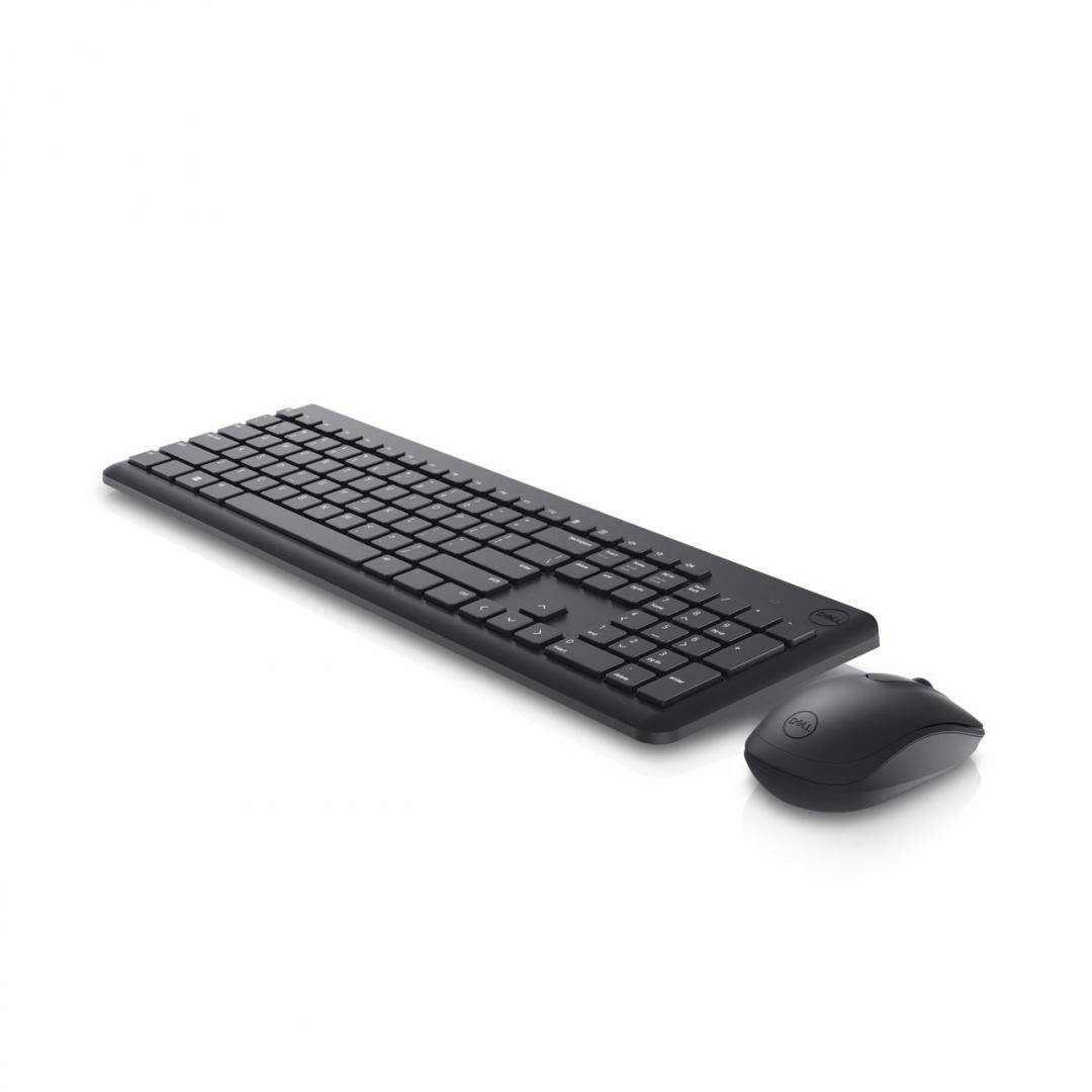 Set tastierë dhe maus wireless Dell KM3322W, layout rumun QWERTZ, i zi