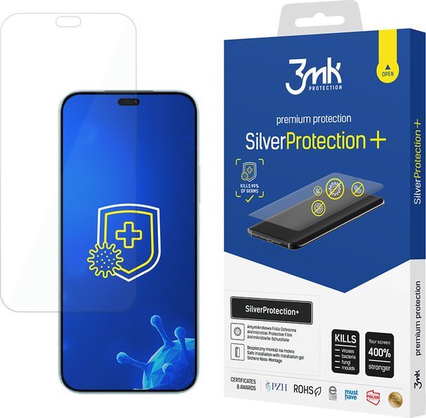 Folje mbrojtëse 3mk SilverProtection+ për Honor 200 Lite, vetë‑rigjeneruese, antimikrobike, transparente
