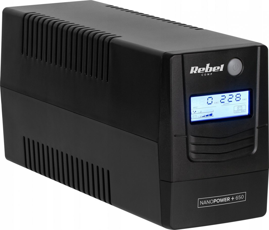 UPS Rebel Nanopower Plus 650, 650VA 360W, LCD USB, i zi