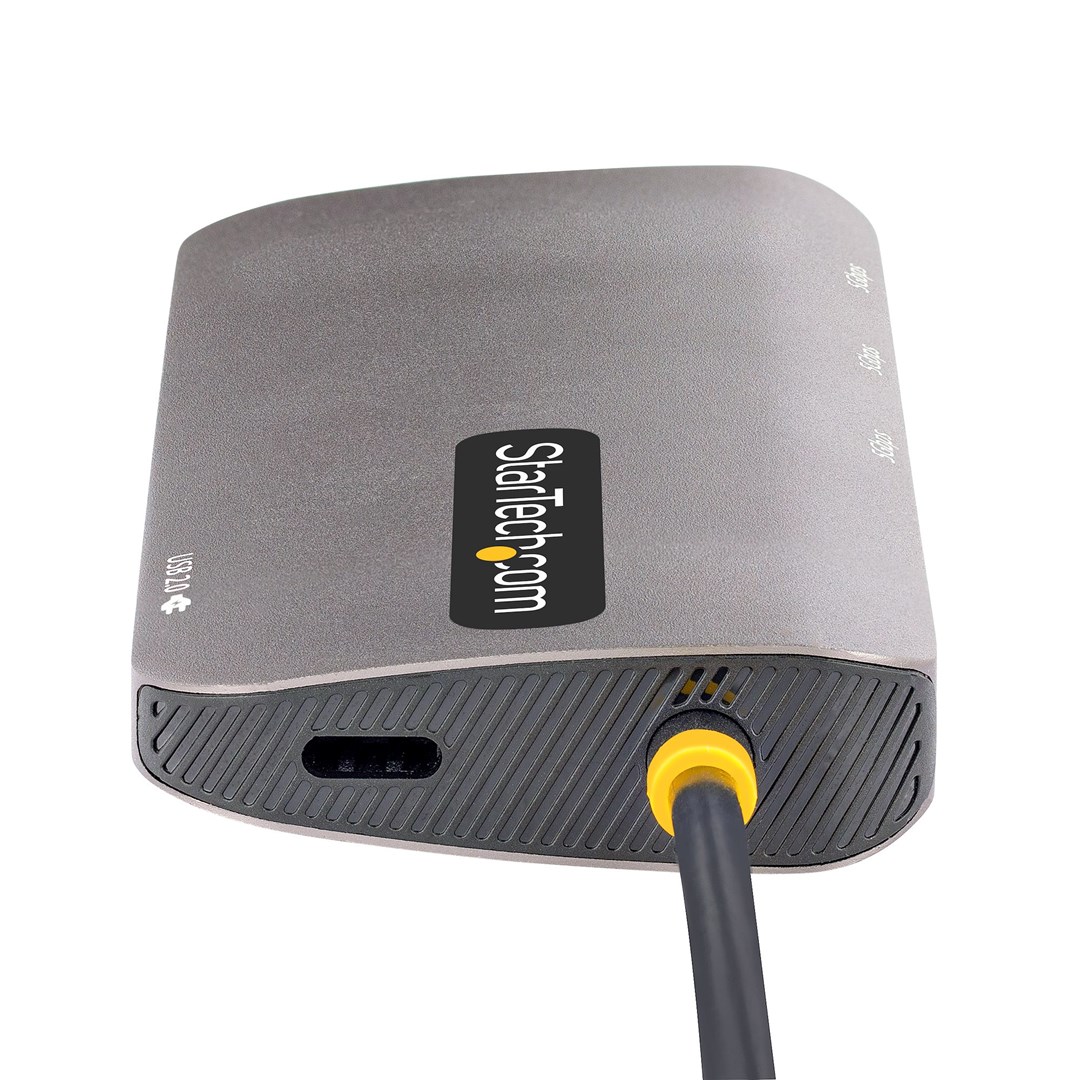 Përshtatës multiport StarTech USB-C, 4K 60Hz, 100W PD, i hirtë